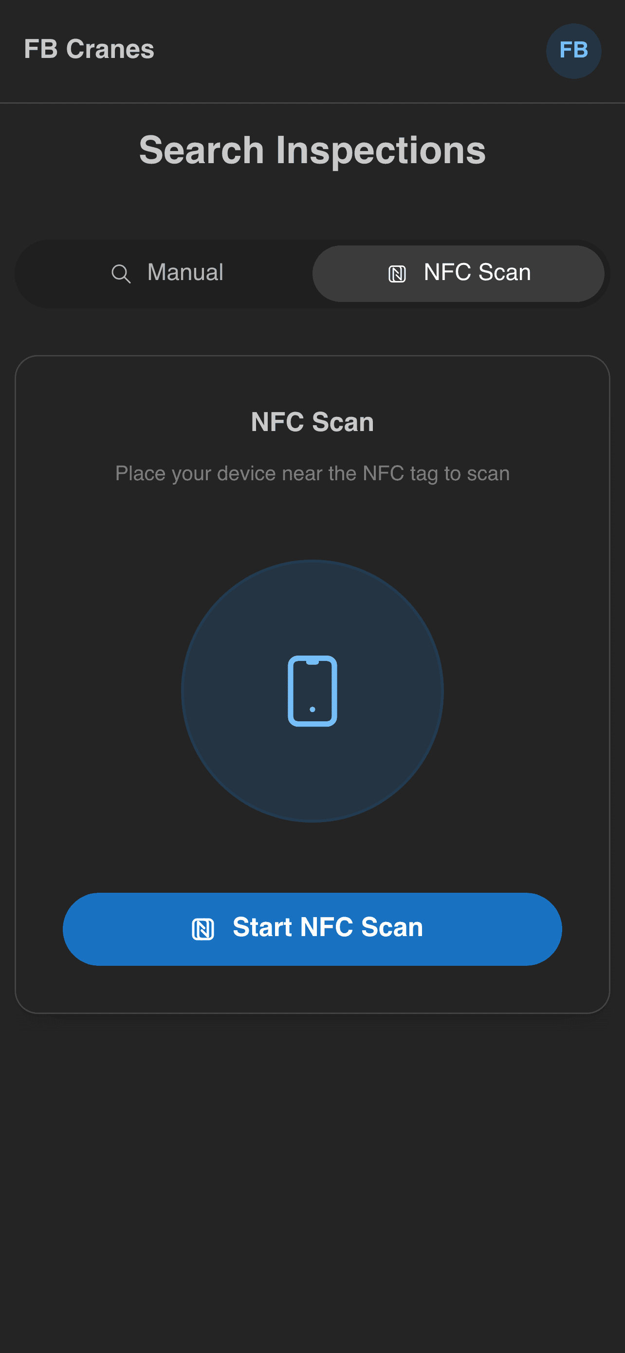 FB Cranes Mobile Inspection App